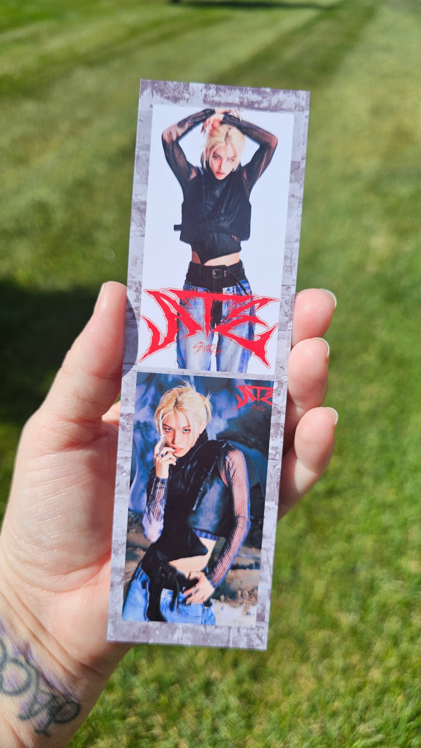 Stray Kids Felix ATE / Back Lyric Laminated Bookmarks / Kpop / LoveStayTreasures Handmade Skz