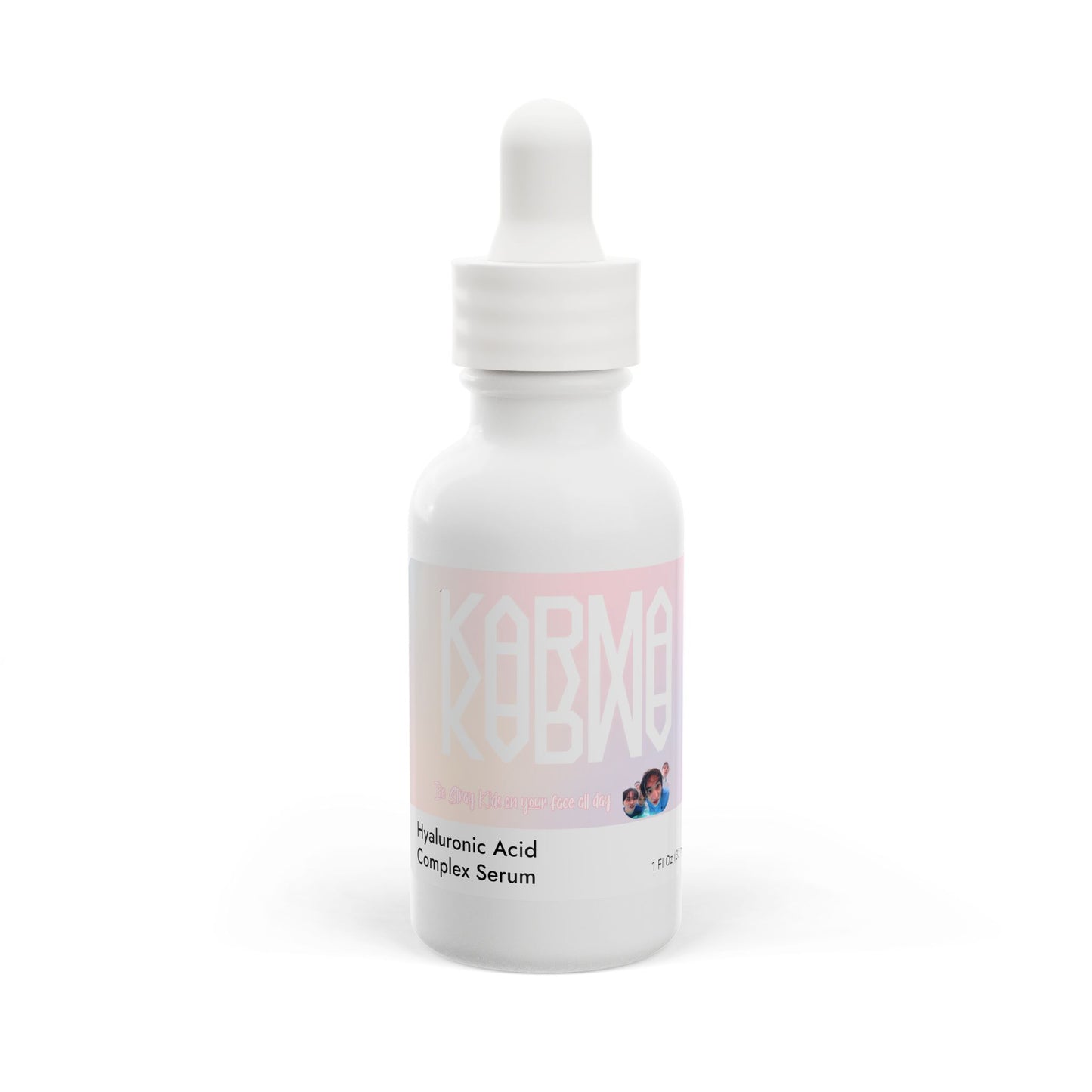 Karma SKZ on Your Face All Day Serum – Hyaluronic Acid Complex 1oz | Funny Kpop Skincare Merch by LoveStayTreasures