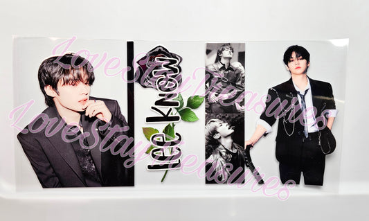 Stray Kids Lee Know 16 oz Cup Wrap / Tumbler / Snow Globe Decal