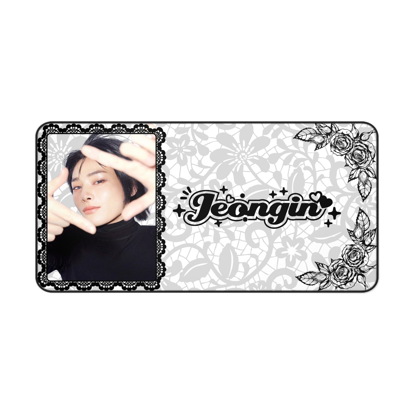 Stray Kids I.N Jeongin Large Desk Mat / Kpop Office Decor