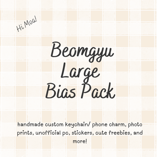 Beomgyu Large TXT Bias Pack / Kpop Goodie Bag / Custom Handmade Keychain / Phone Charm/ LoveStayTreasures Handmade