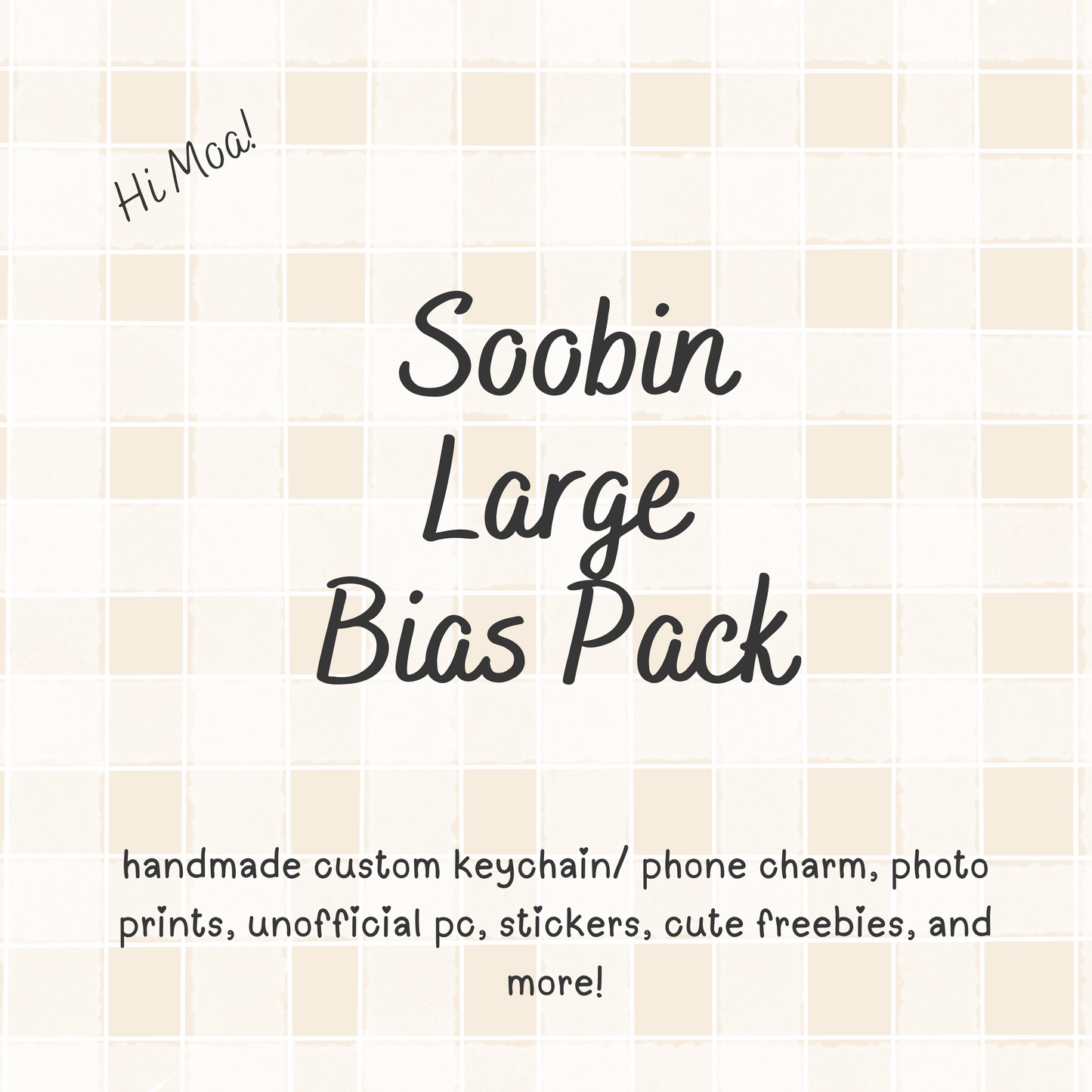 Soobin Large TXT Bias Pack / Kpop Goodie Bag / Custom Handmade Keychain / Phone Charm/ LoveStayTreasures Handmade