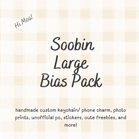 Soobin Large TXT Bias Pack / Kpop Goodie Bag / Custom Handmade Keychain / Phone Charm/ LoveStayTreasures Handmade