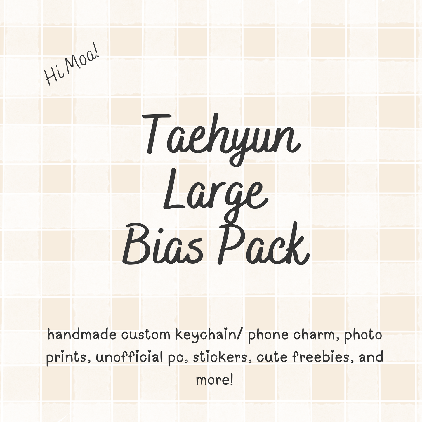 Taehyun Large TXT Bias Pack / Kpop Goodie Bag / Custom Handmade Keychain / Phone Charm/ LoveStayTreasures Handmade