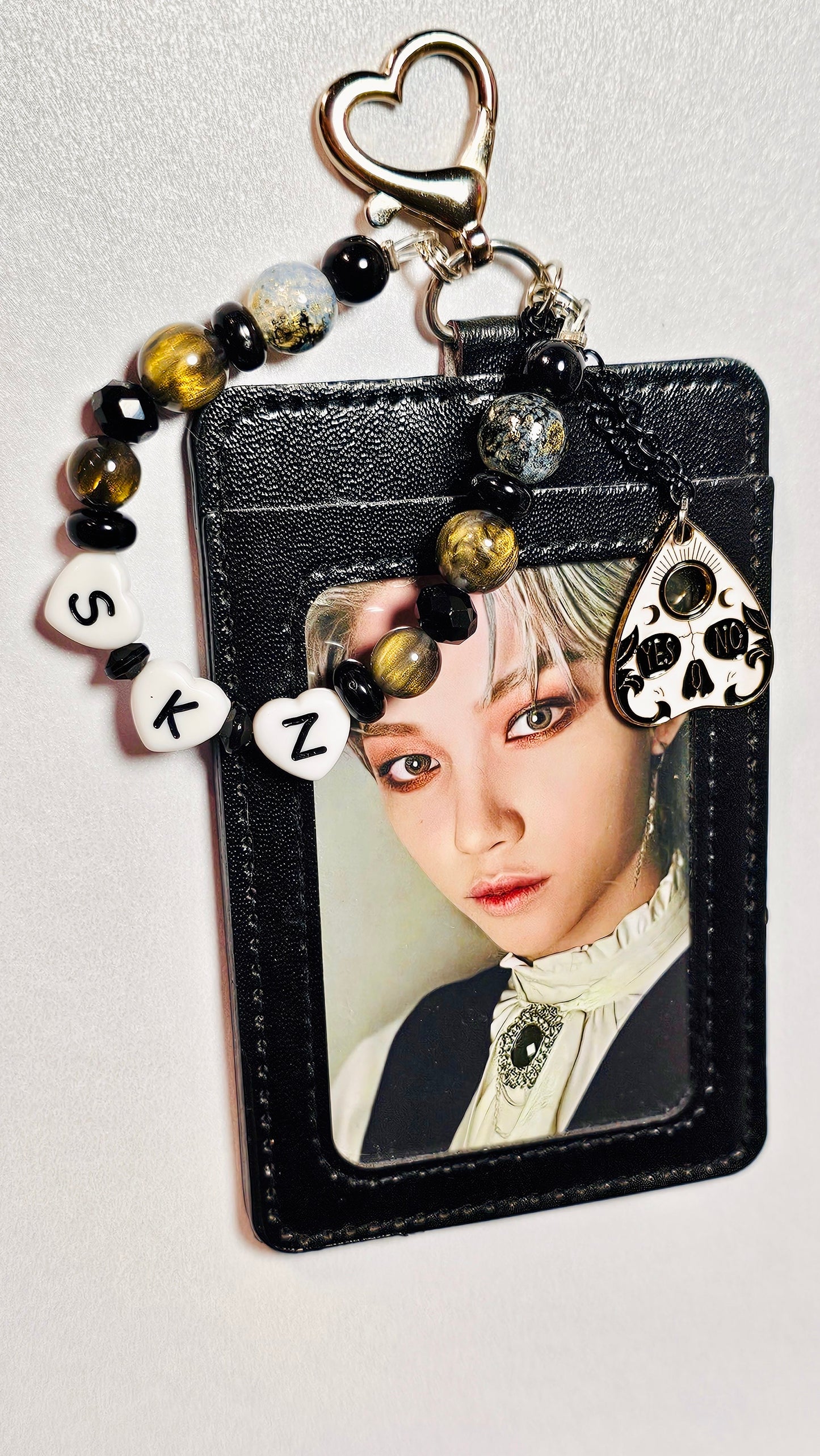 Stray Kids Halloween Photo Bag Accessory Keychain Photo Card Holder/ Lanyard