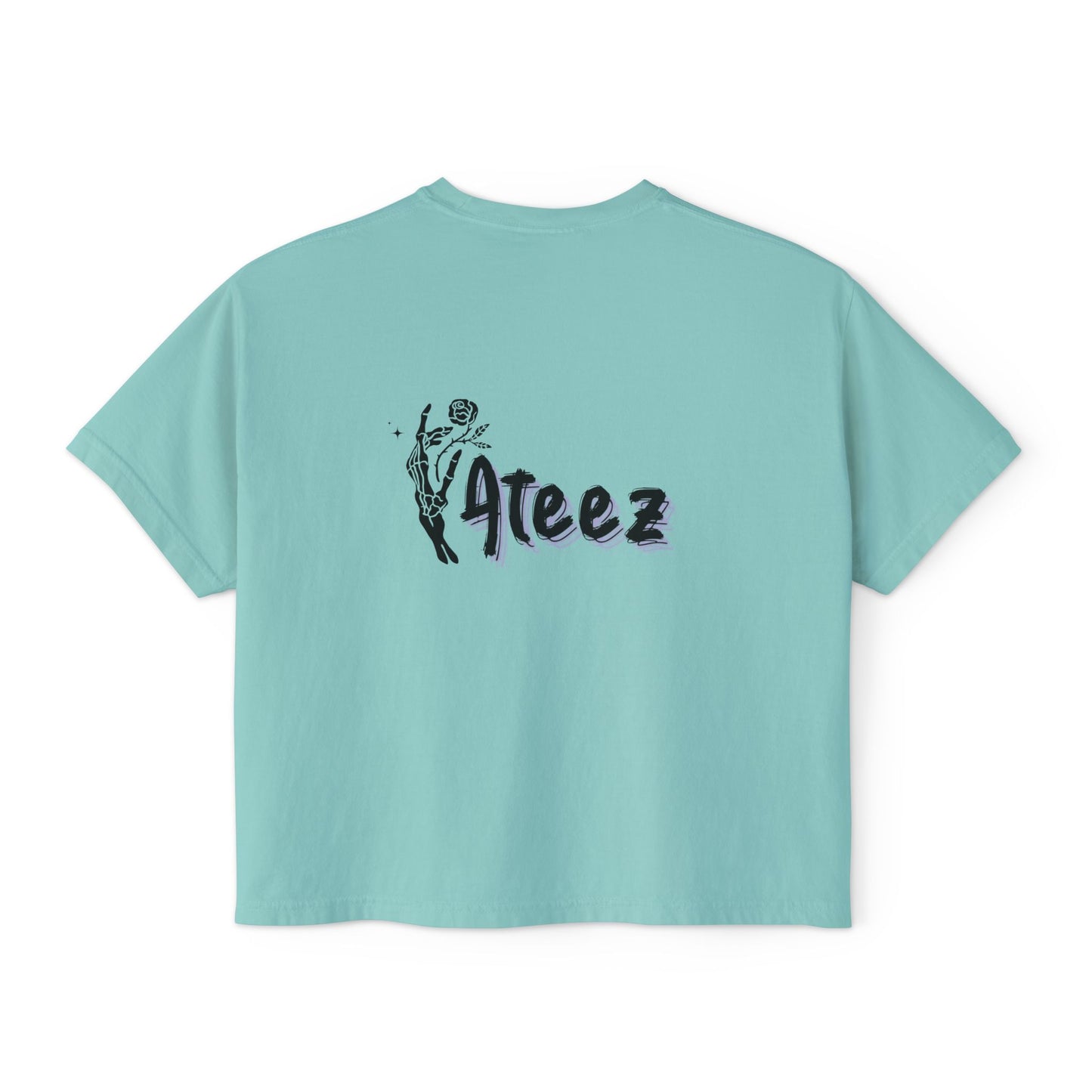 Ateez Yunho Boxy Tee Shirt Top / Kpop