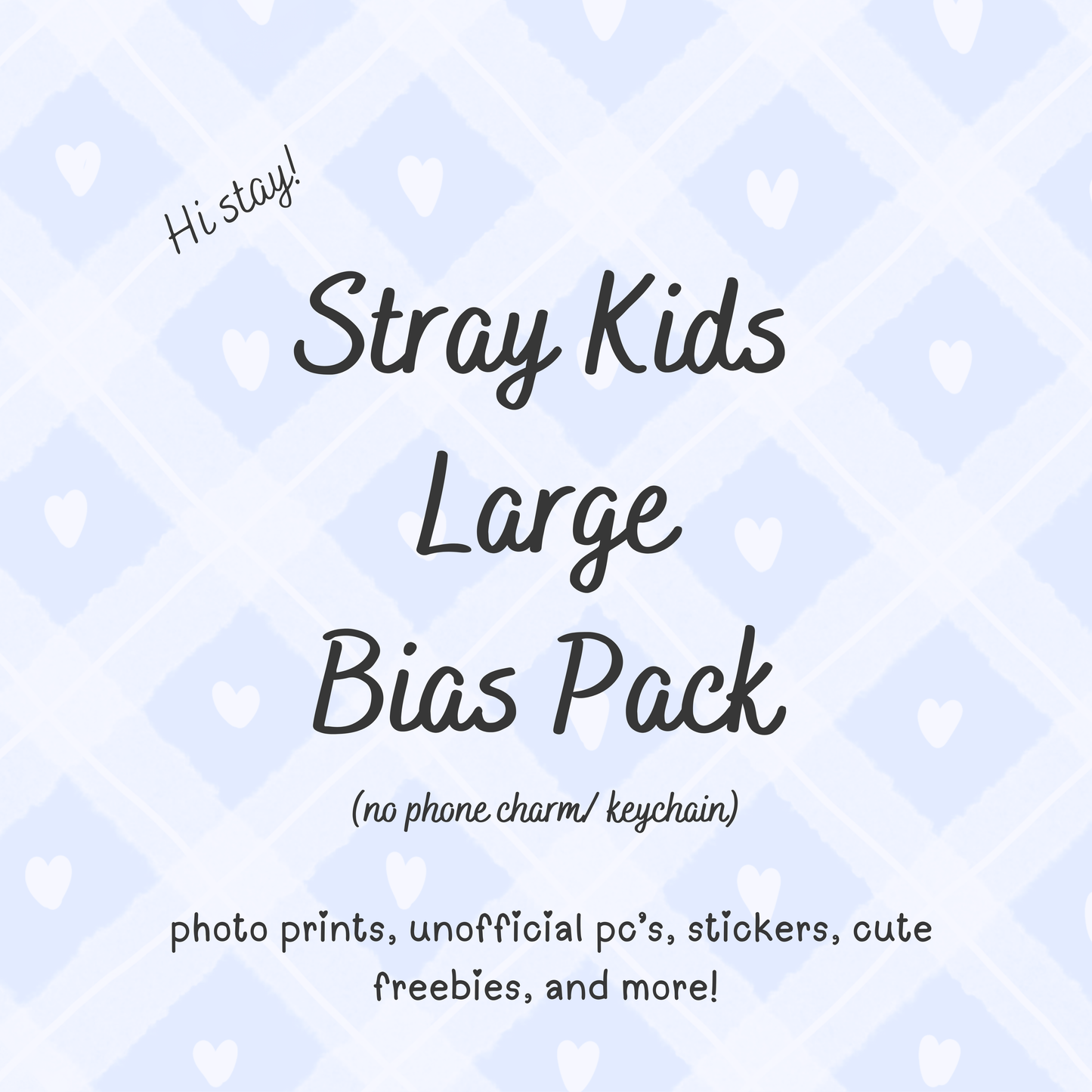 Stray Kids Large Bias Pack / Kpop Goodie Bag (NO KEYCHAIN / PHONE CHARM) LoveStayTreasures Handmade