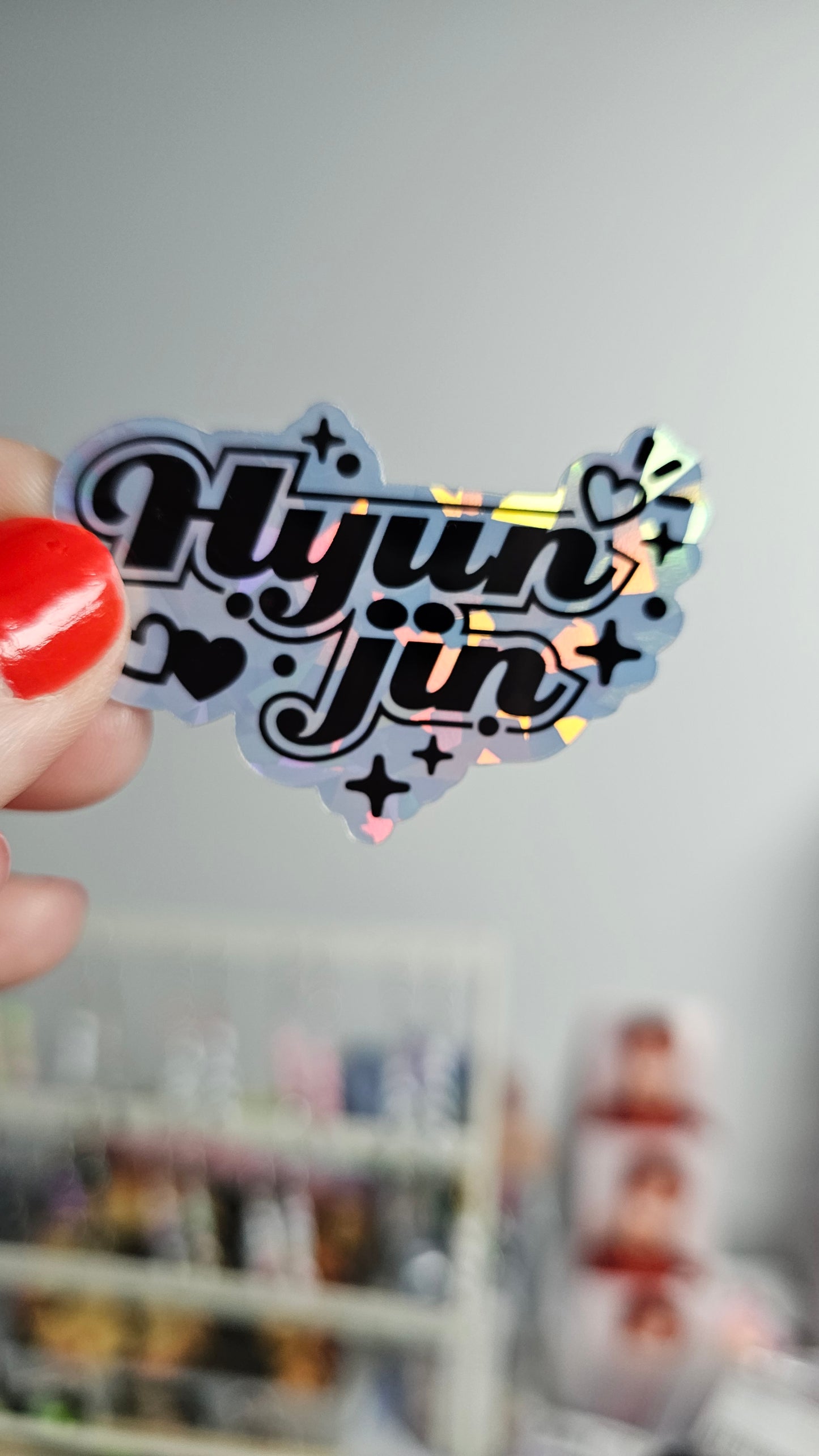 Stray Kids Names Holographic Sticker / LoveStayTreasures Handmade