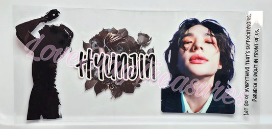 Stray Kids Hyunjin (another version) 16 oz Cup Wrap / Tumbler / Snow Globe Decal