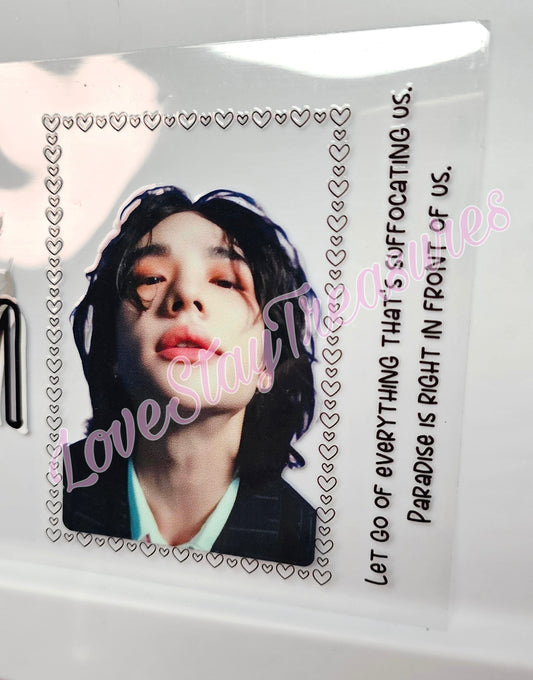 Stray Kids Hyunjin (another version) 16 oz Cup Wrap / Tumbler / Snow Globe Decal