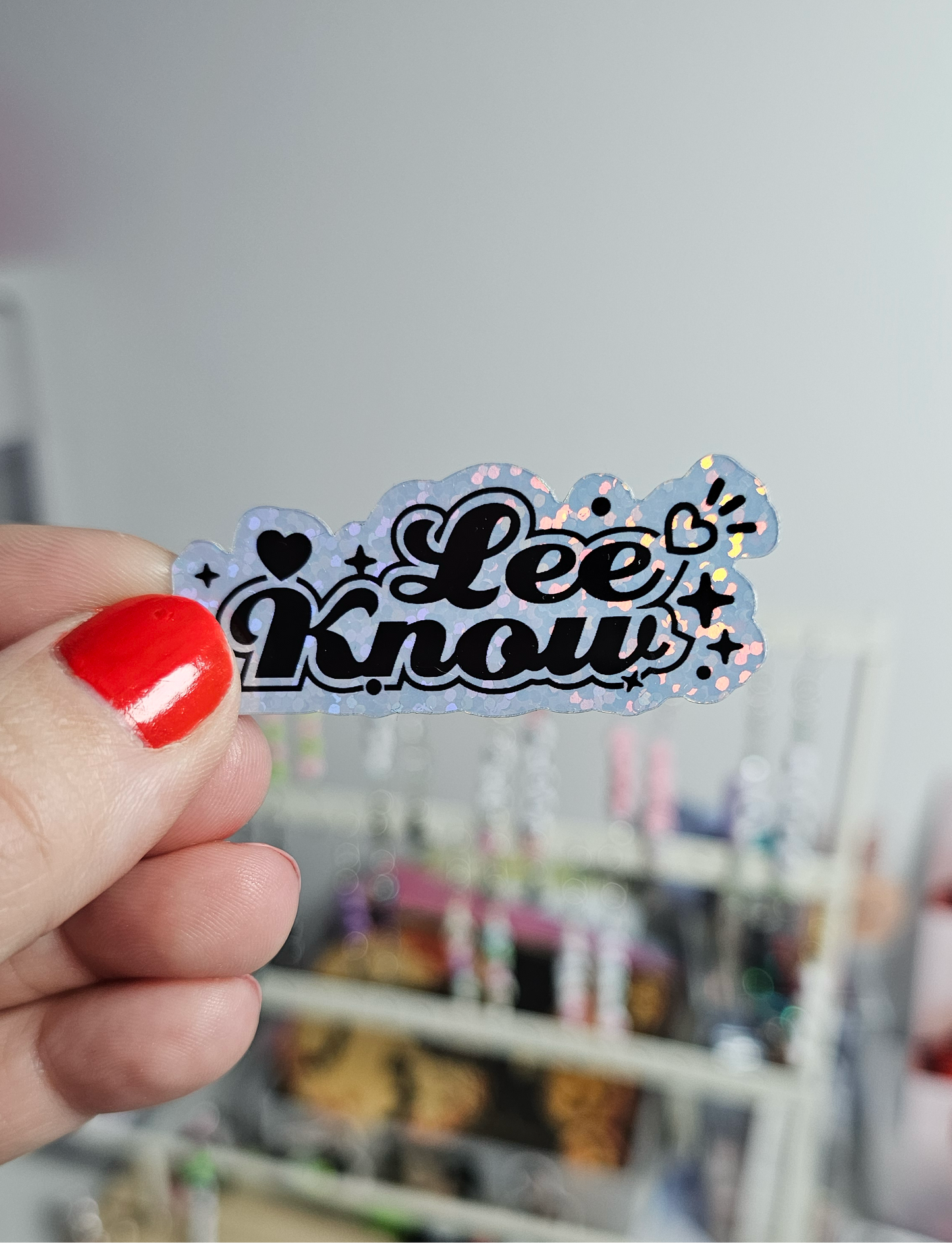 Stray Kids Names Holographic Sticker / LoveStayTreasures Handmade