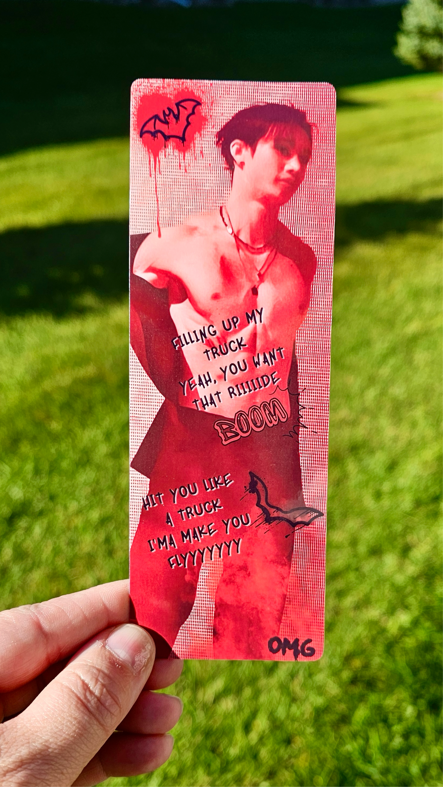 Stray Kids Bang Chan Chk Chk Boom Lyric Laminated Bookmarks / Kpop / LoveStayTreasures Handmade Skz
