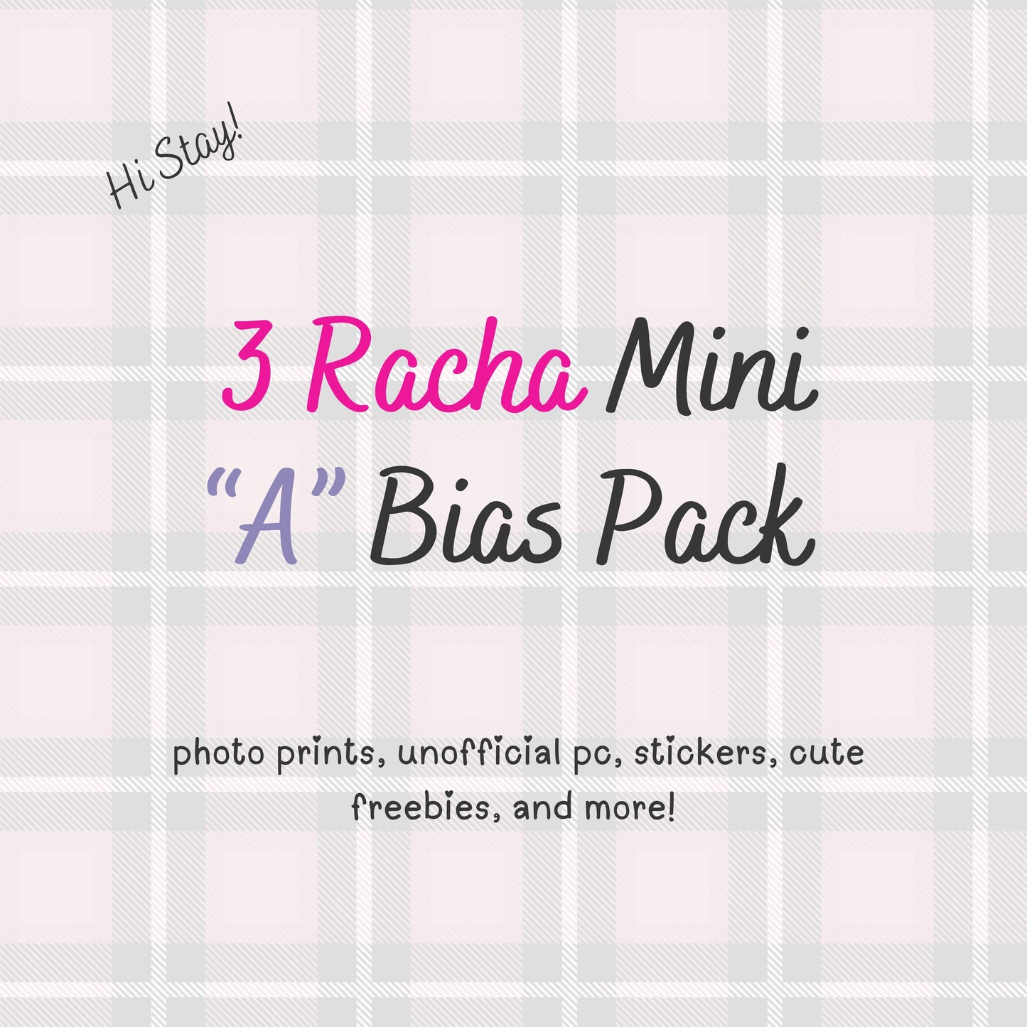 MINI "A" 3 Racha / Stray Kids Bias Pack / Kpop Goodie Bag / Custom Handmade Skz Keychain / Phone Charm/ LoveStayTreasures Handmade