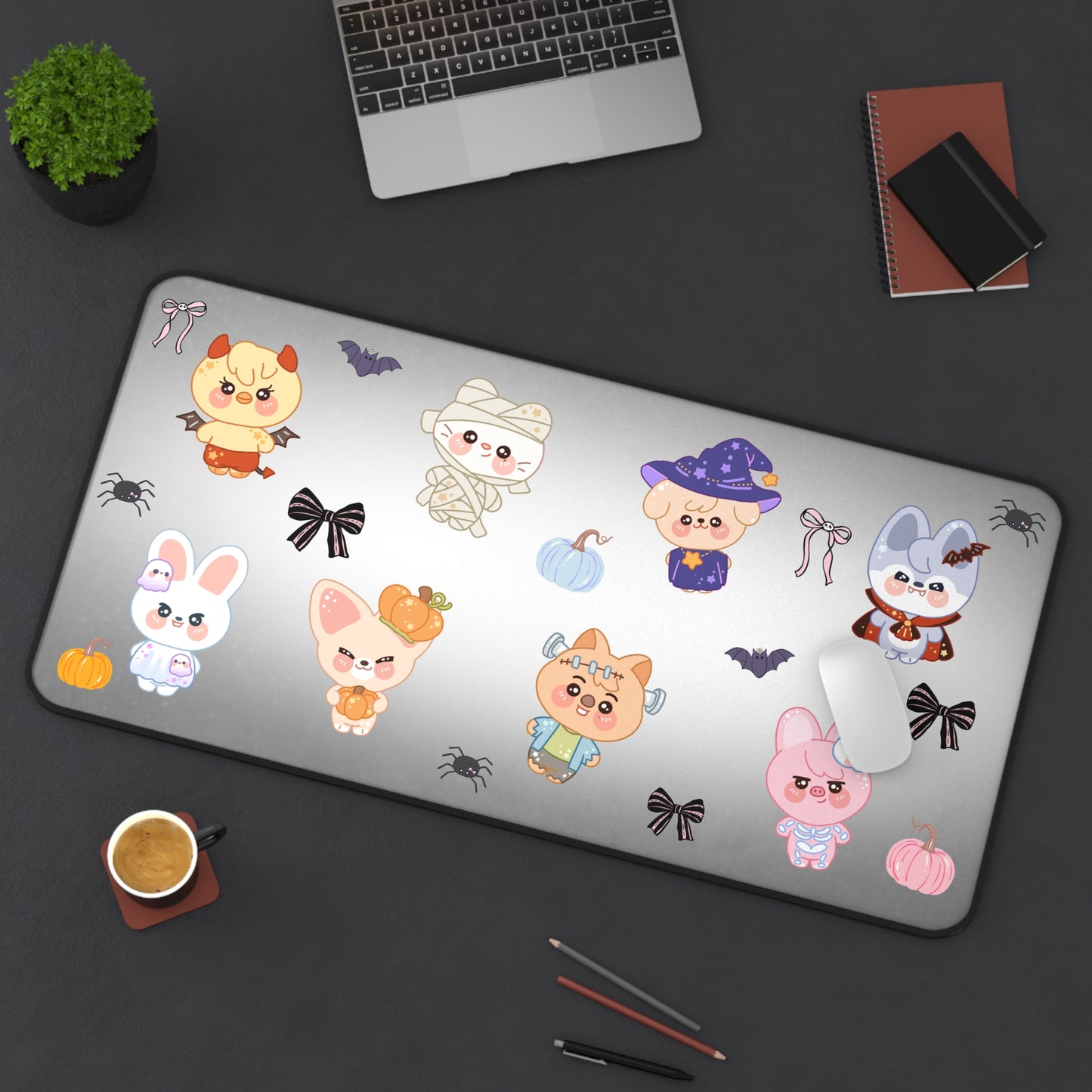 Halloween Stray Kids Skzoo Large Desk Mat / Kpop Office Decor