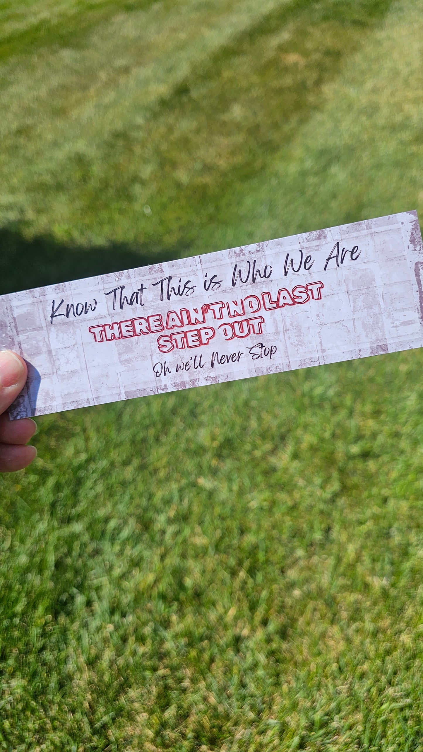 Stray Kids Lee Know ATE / Back Lyric Laminated Bookmarks / Kpop / LoveStayTreasures Handmade Skz