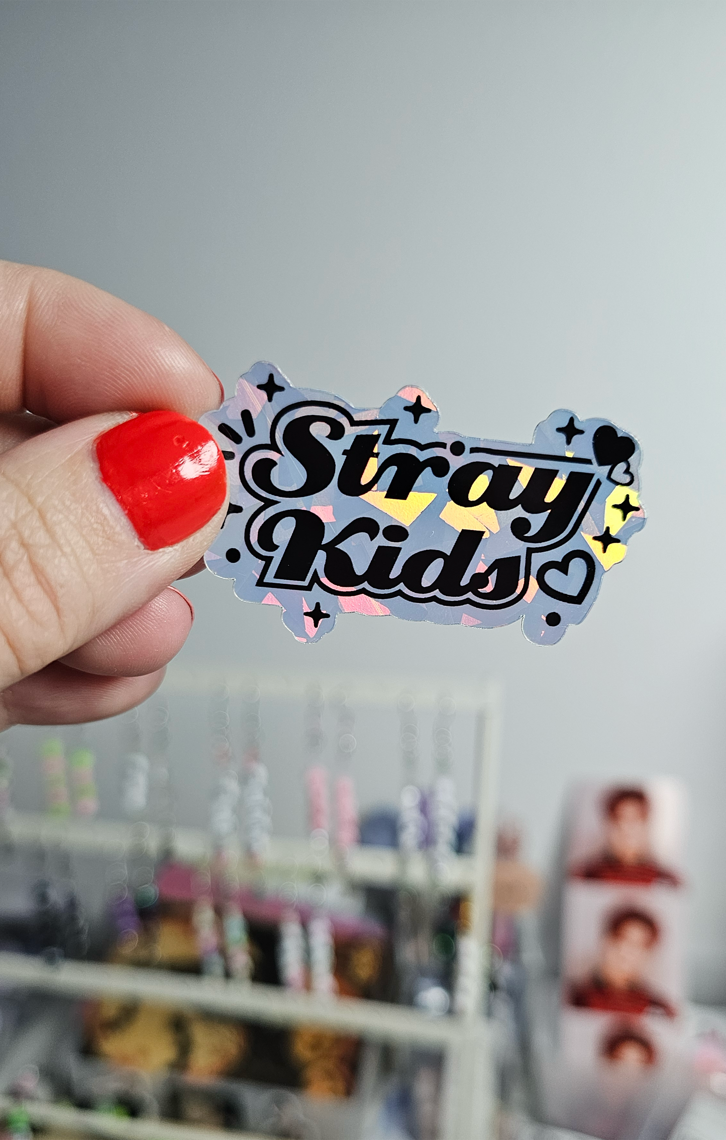 Stray Kids Names Holographic Sticker / LoveStayTreasures Handmade