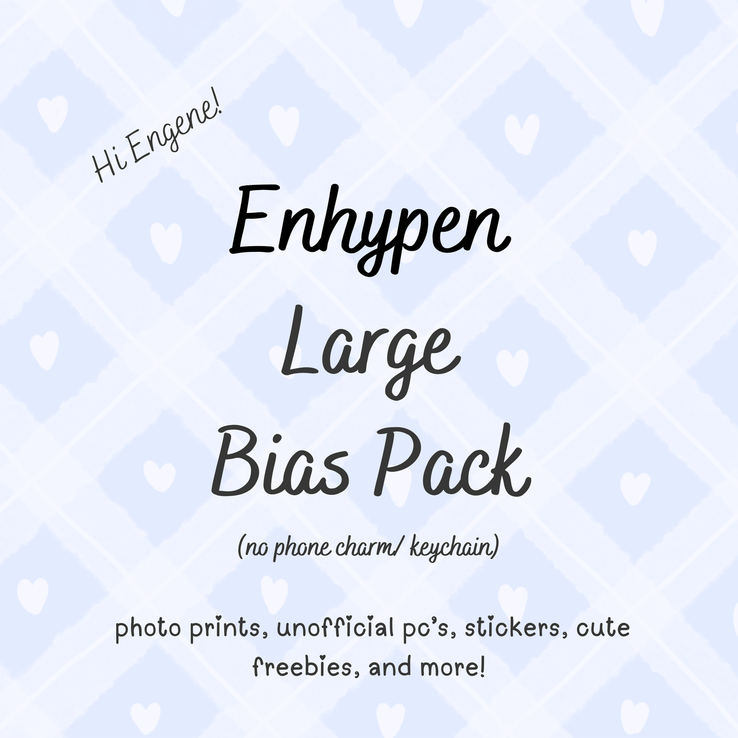 Enhypen Large Bias Pack / Kpop Goodie Bag (NO KEYCHAIN / PHONE CHARM) LoveStayTreasures Handmade