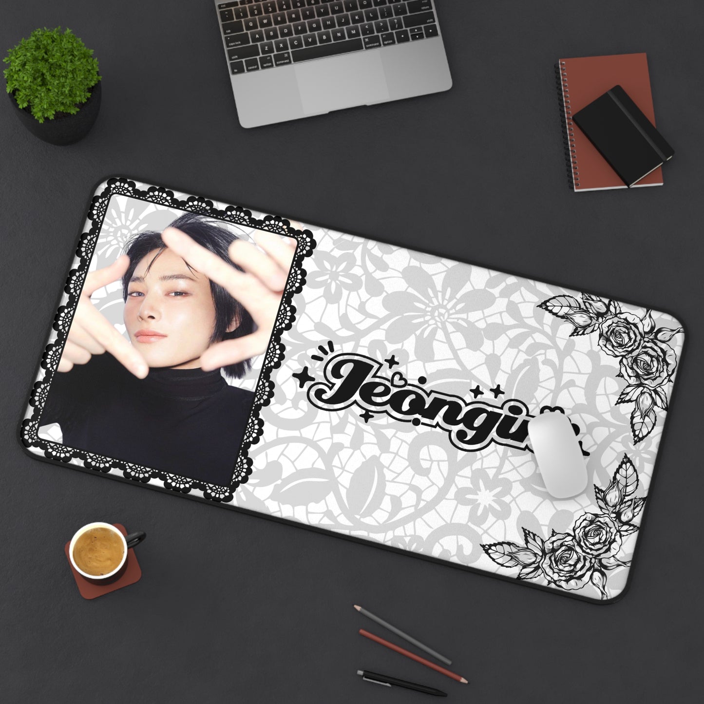 Stray Kids I.N Jeongin Large Desk Mat / Kpop Office Decor