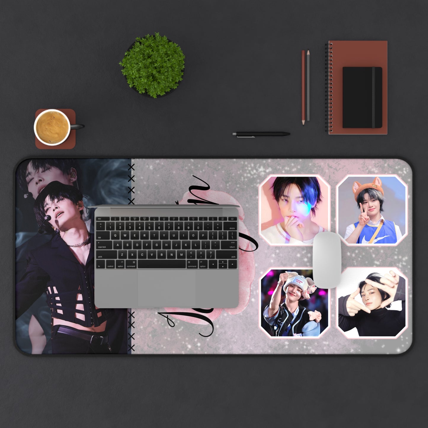 Stray Kids I.N Jeongin HALLUCINATION Inspo Large Desk Mat / Kpop Office Decor