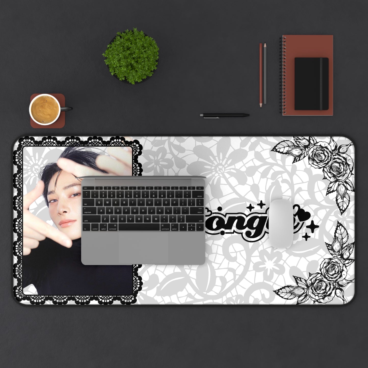 Stray Kids I.N Jeongin Large Desk Mat / Kpop Office Decor