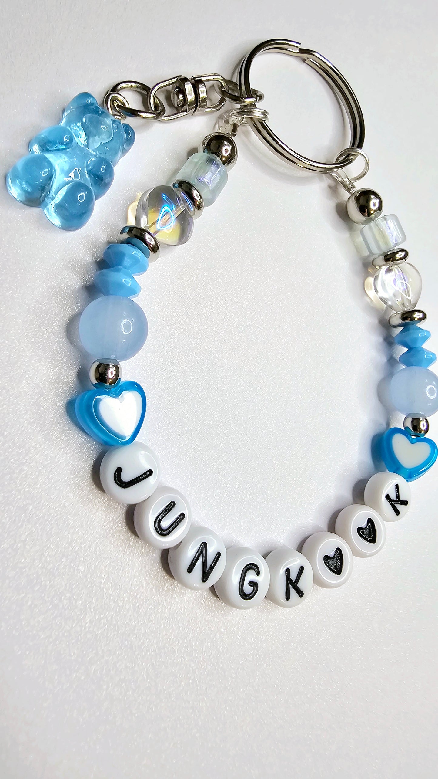 BTS Jungkook Blue Loop Keychain Gummy Bears