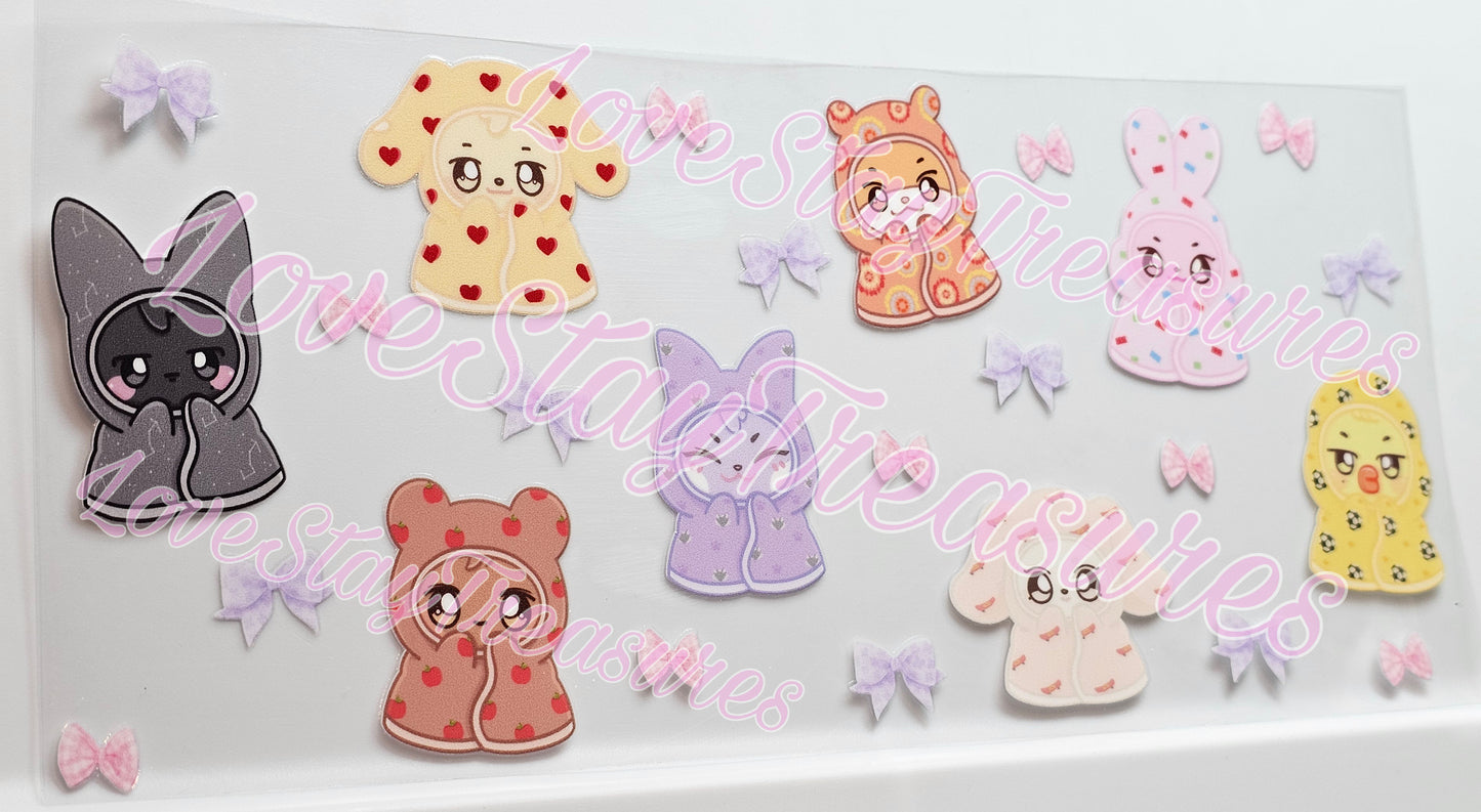 Ateez Aniteez 16 oz Cup Wrap / Tumbler / Snow Globe Decal