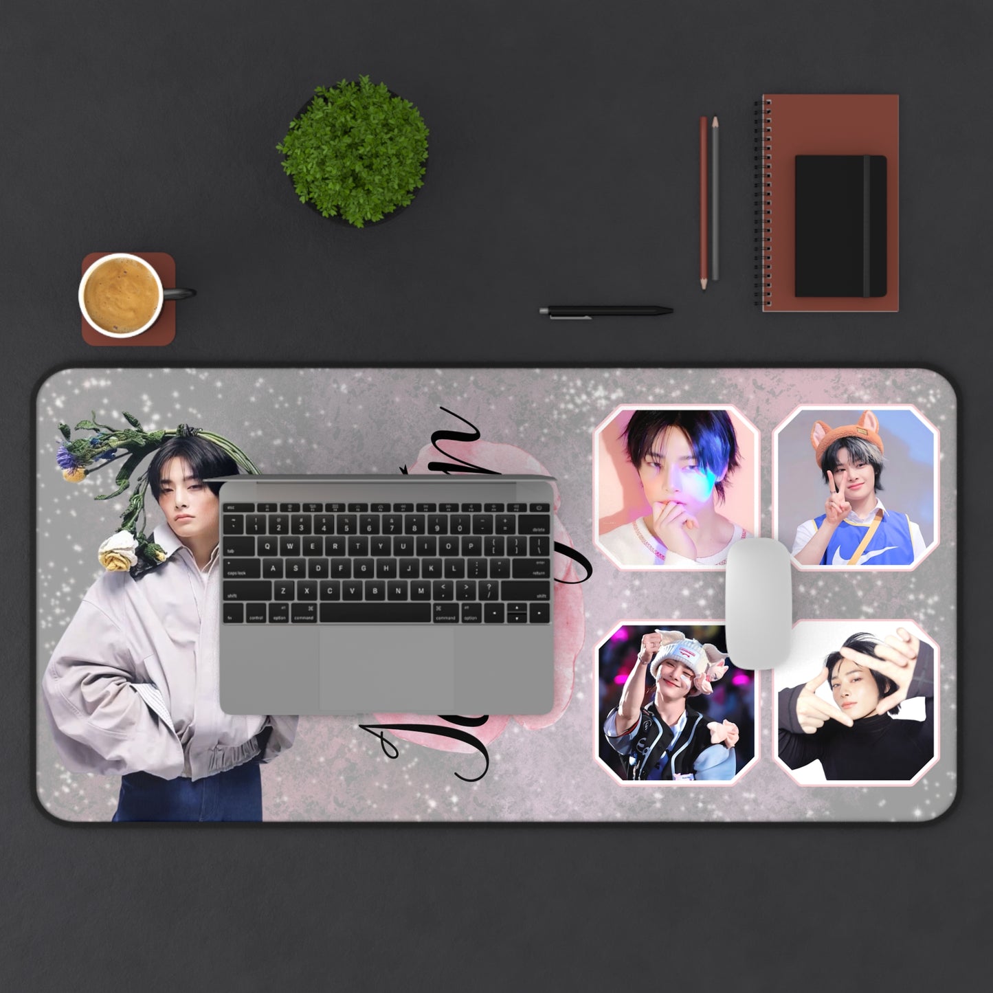 Stray Kids I.N Jeongin Large Desk Mat / Kpop Office Decor