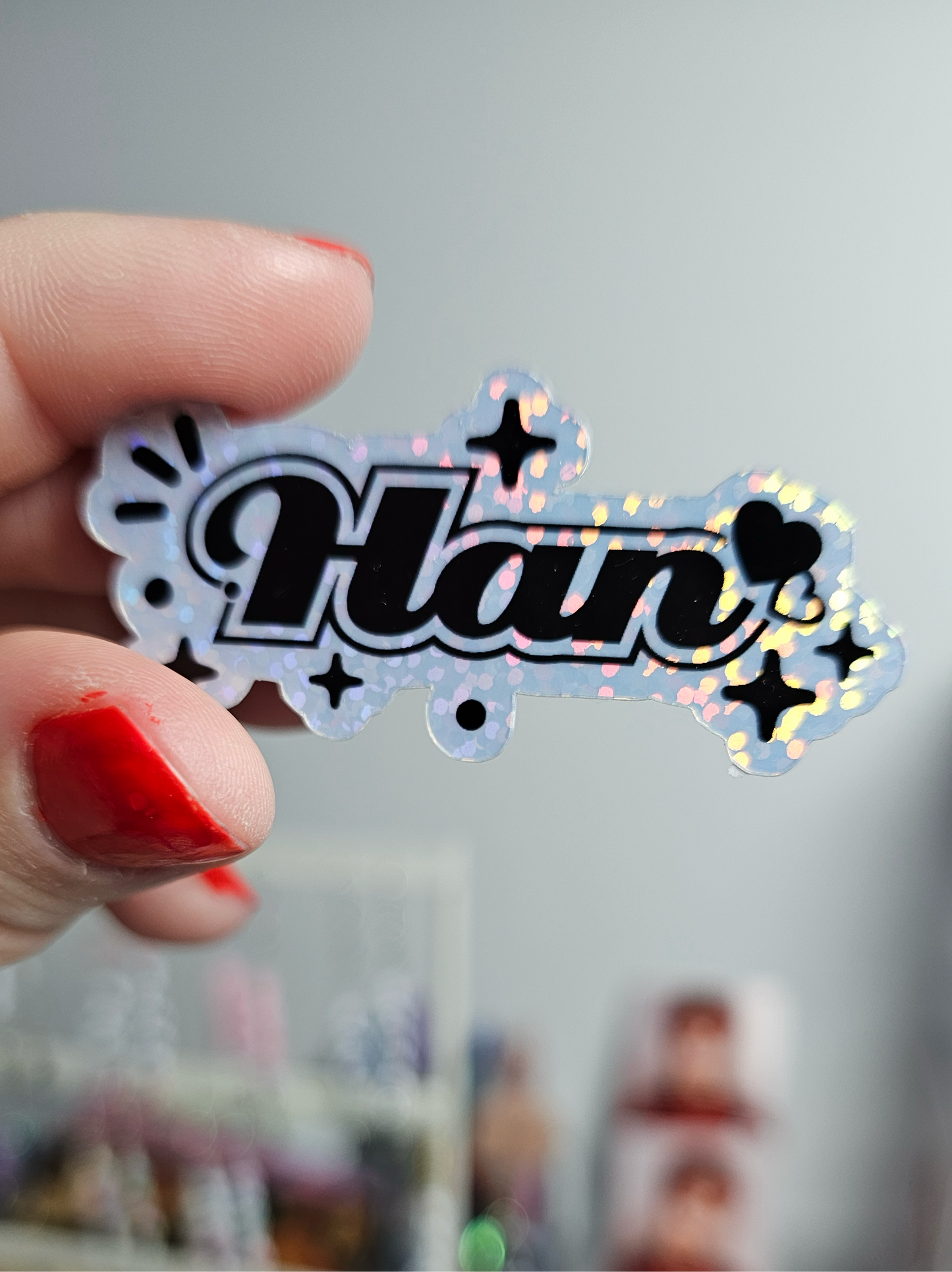 Stray Kids Names Holographic Sticker / LoveStayTreasures Handmade