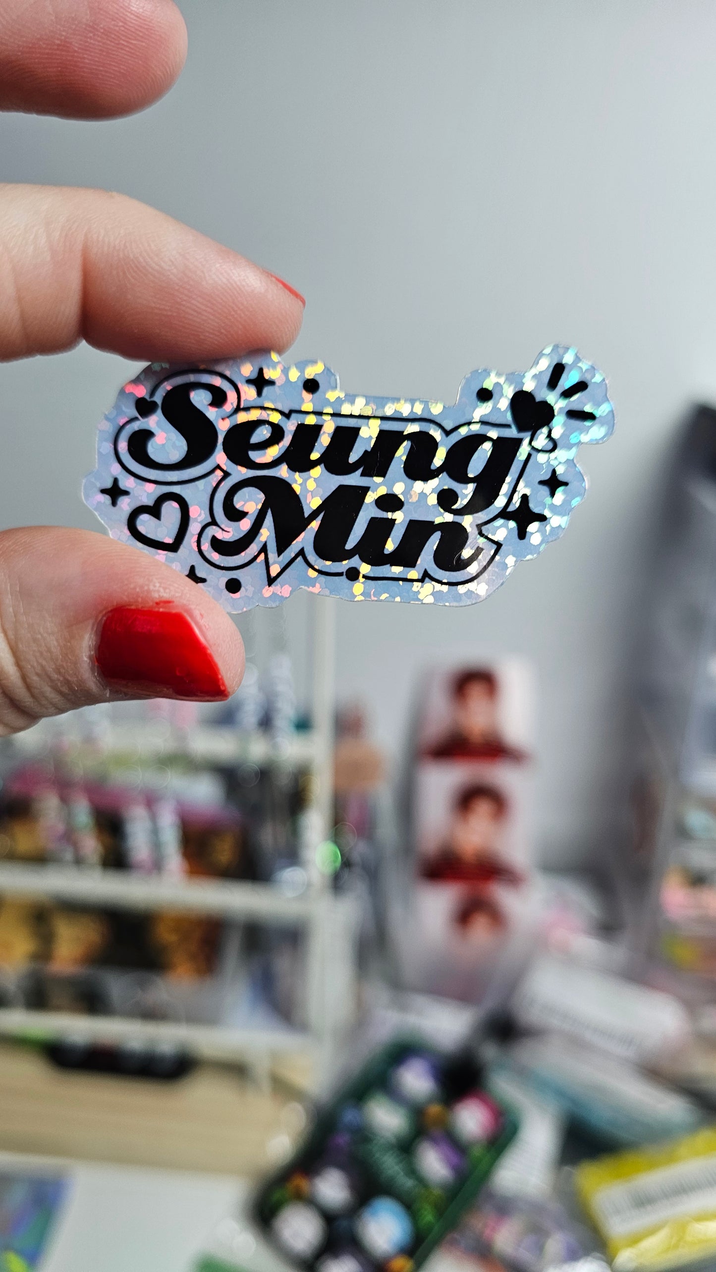 Stray Kids Names Holographic Sticker / LoveStayTreasures Handmade