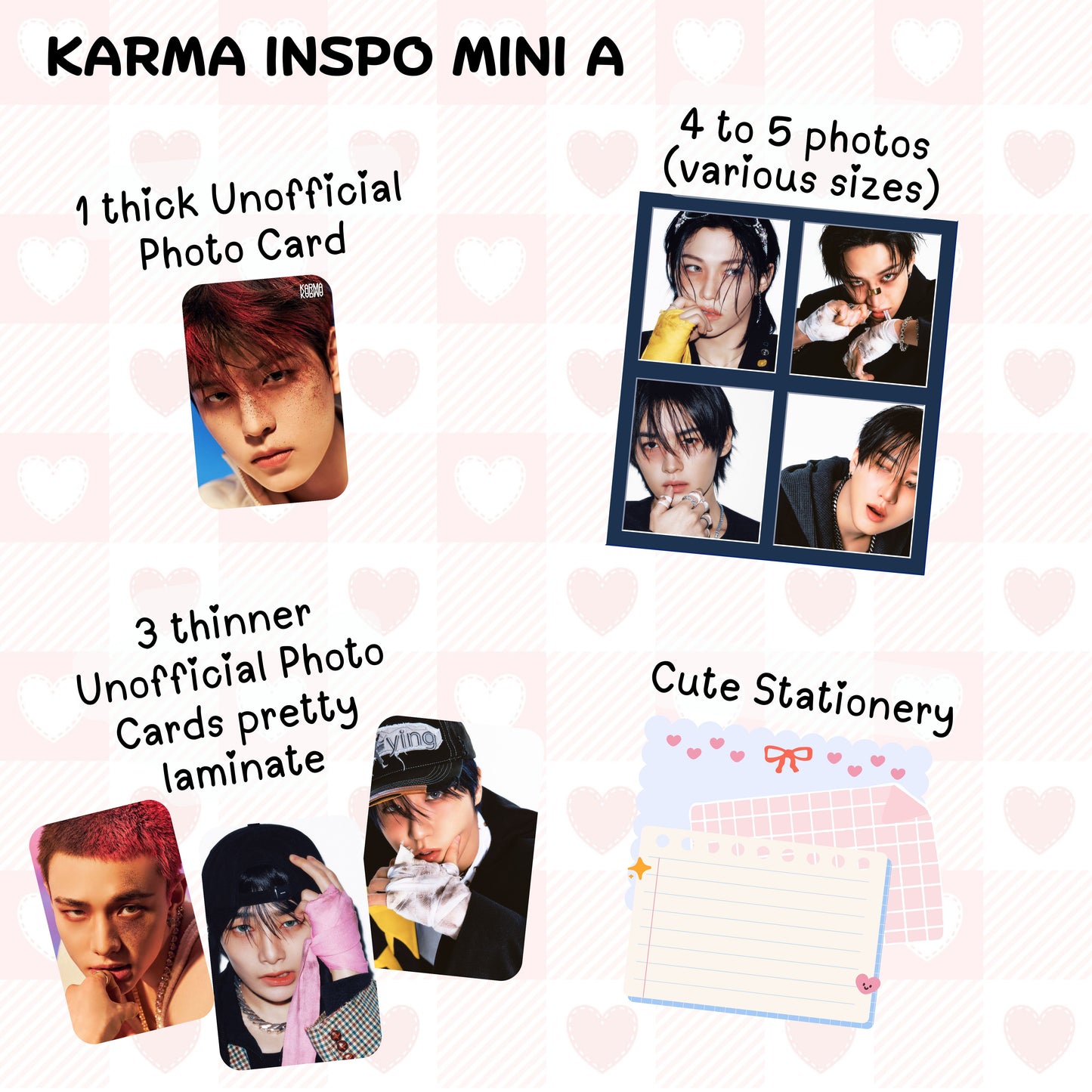 Karma Inspired Group MINI “A" Bias Pack / Kpop Goodie Bag / Handmade by LoveStayTreasures