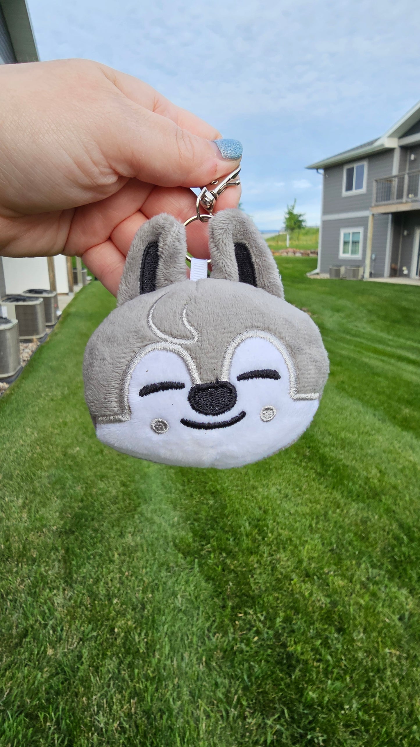 Skzoo Stray Kids Plushie Head with Metal Clip