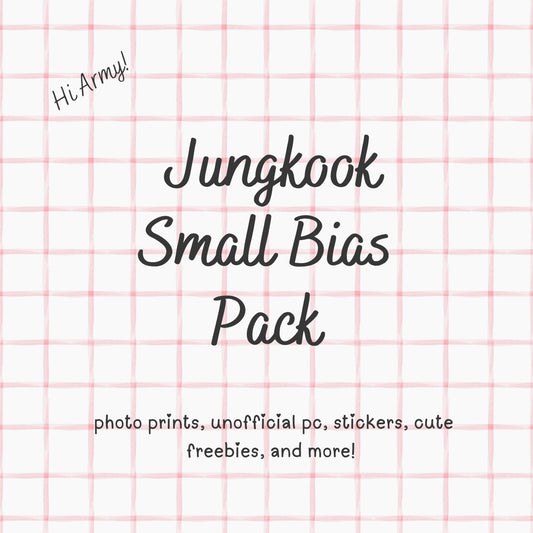 Jungkook SMALL BTS Bias Pack / Kpop Goodie Bag / Custom Keychain / Phone Charm/ LoveStayTreasures Handmade