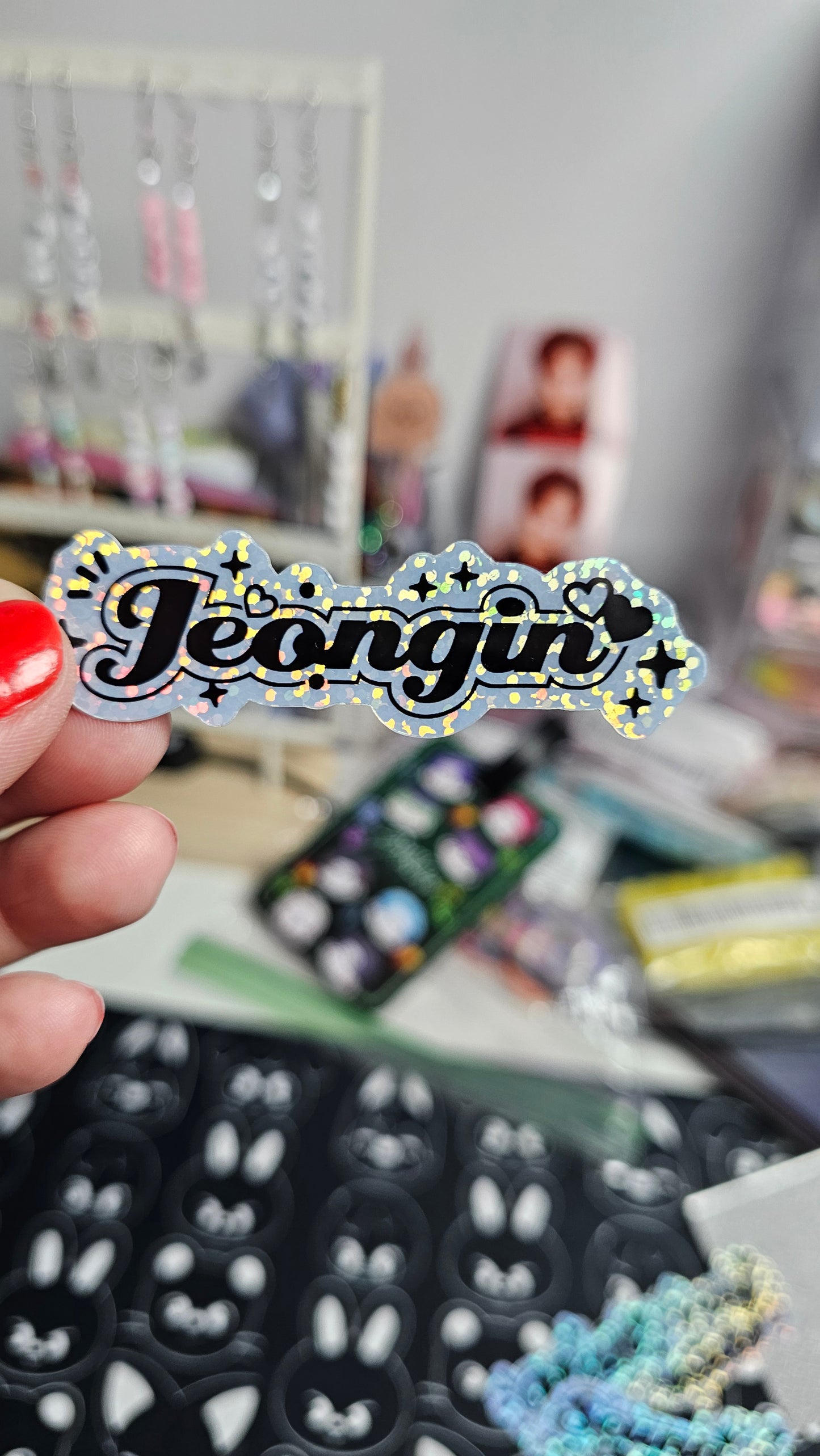 Stray Kids Names Holographic Sticker / LoveStayTreasures Handmade