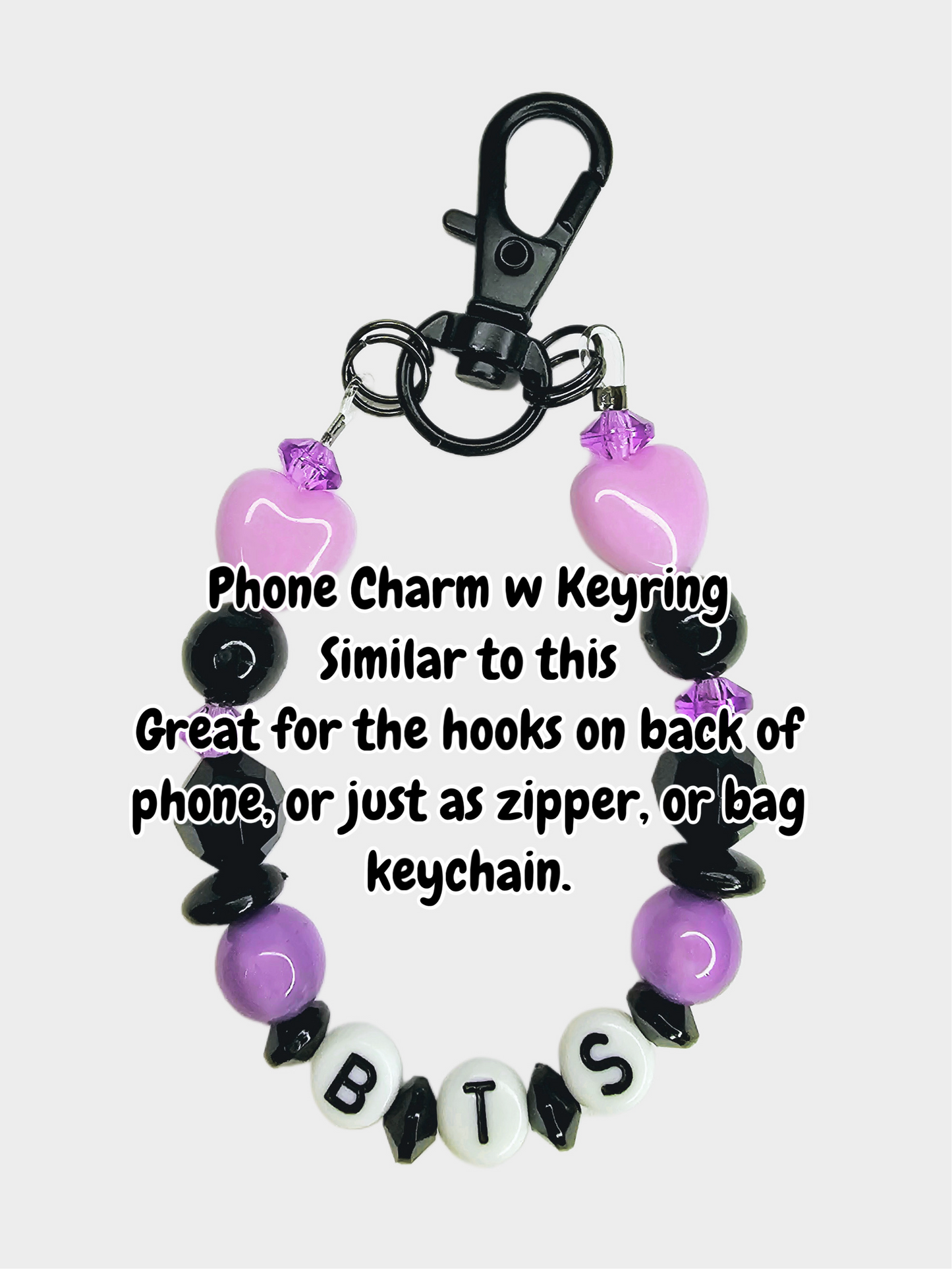 Jimin MEDIUM Bias Pack / Kpop Goodie Bag / Custom BTS Keychain / Phone Charm/ Handmade LoveStayTreasures