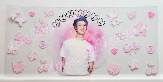 BTS Namjoon RM 16 oz Cup Wrap / Tumbler / Snow Globe Decal