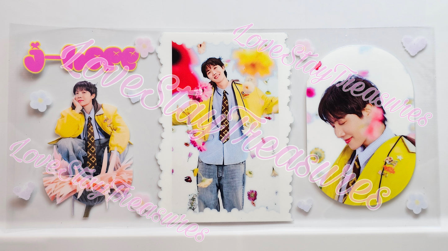 BTS J Hope 16 oz Cup Wrap / Tumbler / Snow Globe Decal