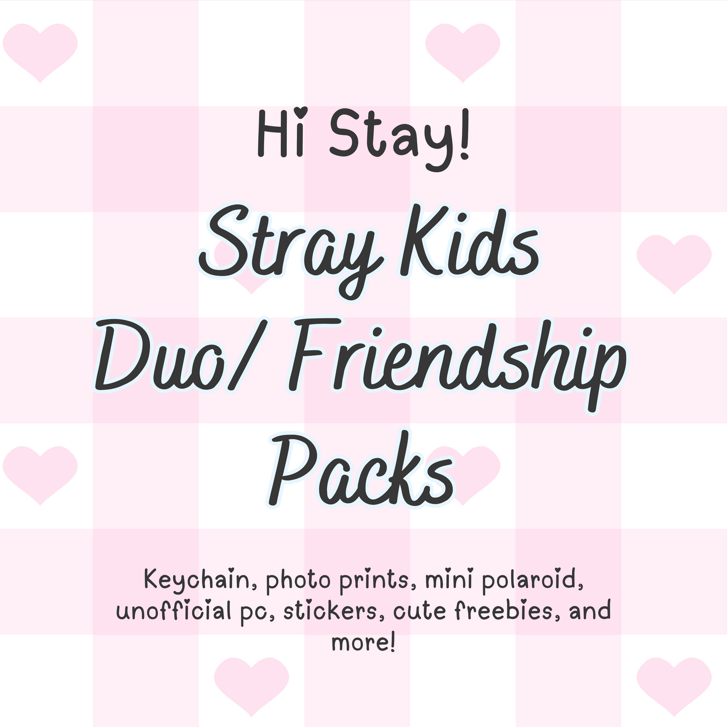Stray Kids Friendship Bias Pack/Kpop Goodie Bag / Custom Skz Keychain / Phone Charm/ LoveStayTreasures Handmade
