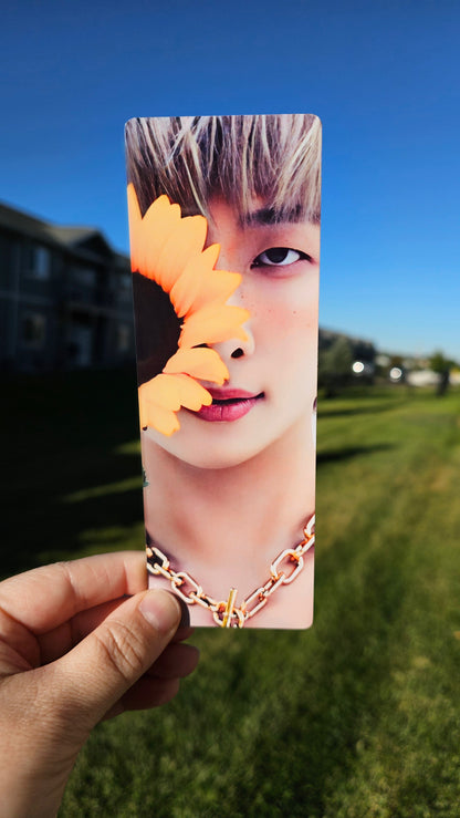 BTS Namjoon Sunflower / RM Laminated Bookmarks / Kpop / LoveStayTreasures Handmade BTS