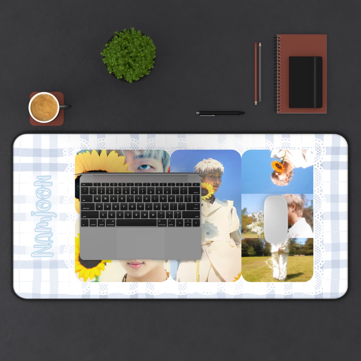 Namjoon RM BTS Large Desk Mat / Kpop Office Decor