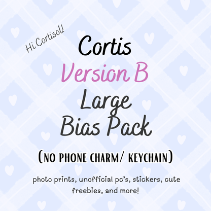 Cortis VERSION B Large Bias Pack / Kpop Goodie Bag (NO KEYCHAIN / PHONE CHARM) LoveStayTreasures Handmade