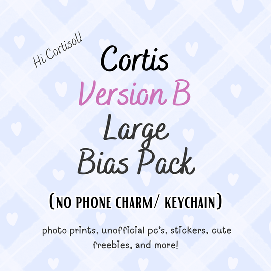 Cortis VERSION B Large Bias Pack / Kpop Goodie Bag (NO KEYCHAIN / PHONE CHARM) LoveStayTreasures Handmade