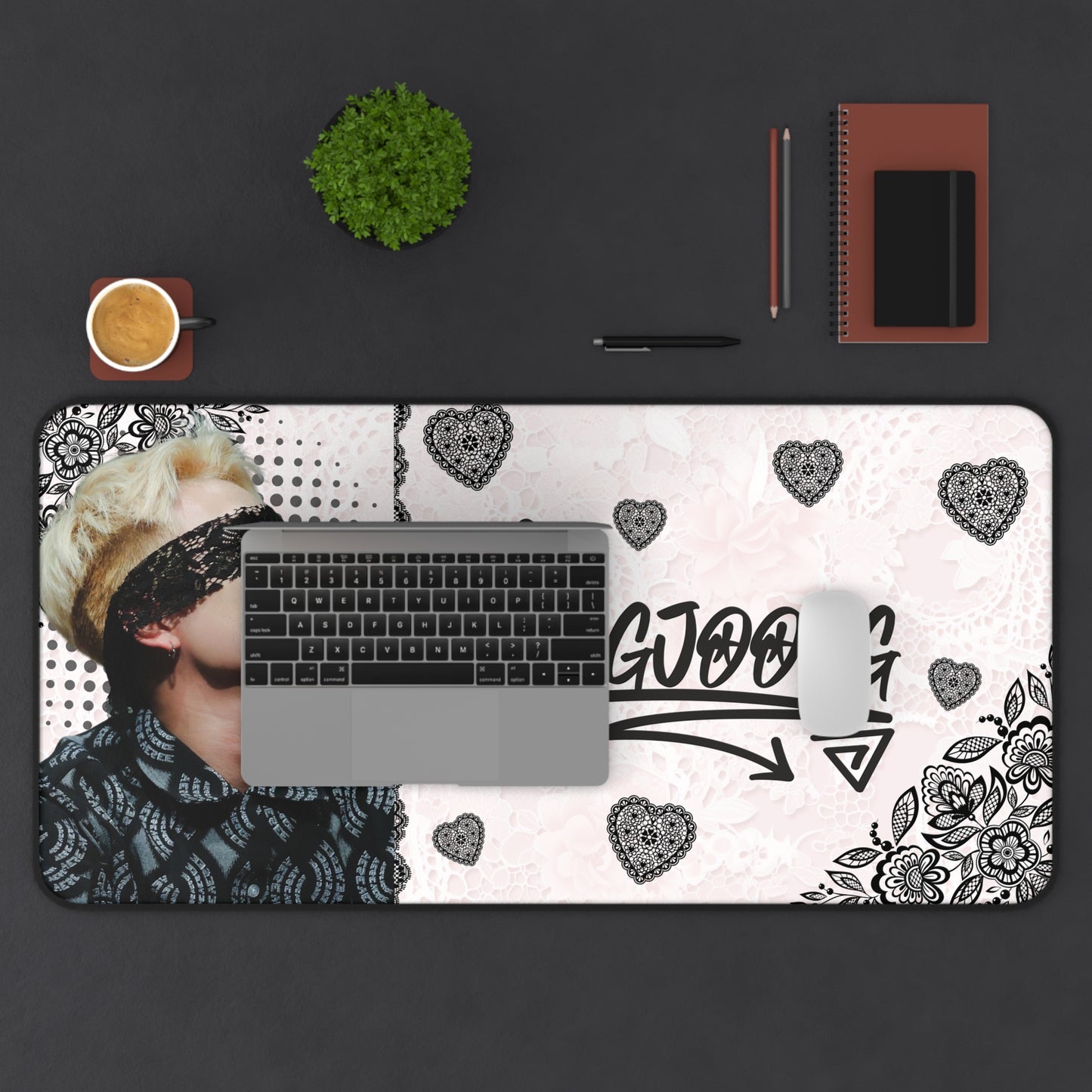 Ateez HongJoong Large Desk Mat / Kpop Office Decor