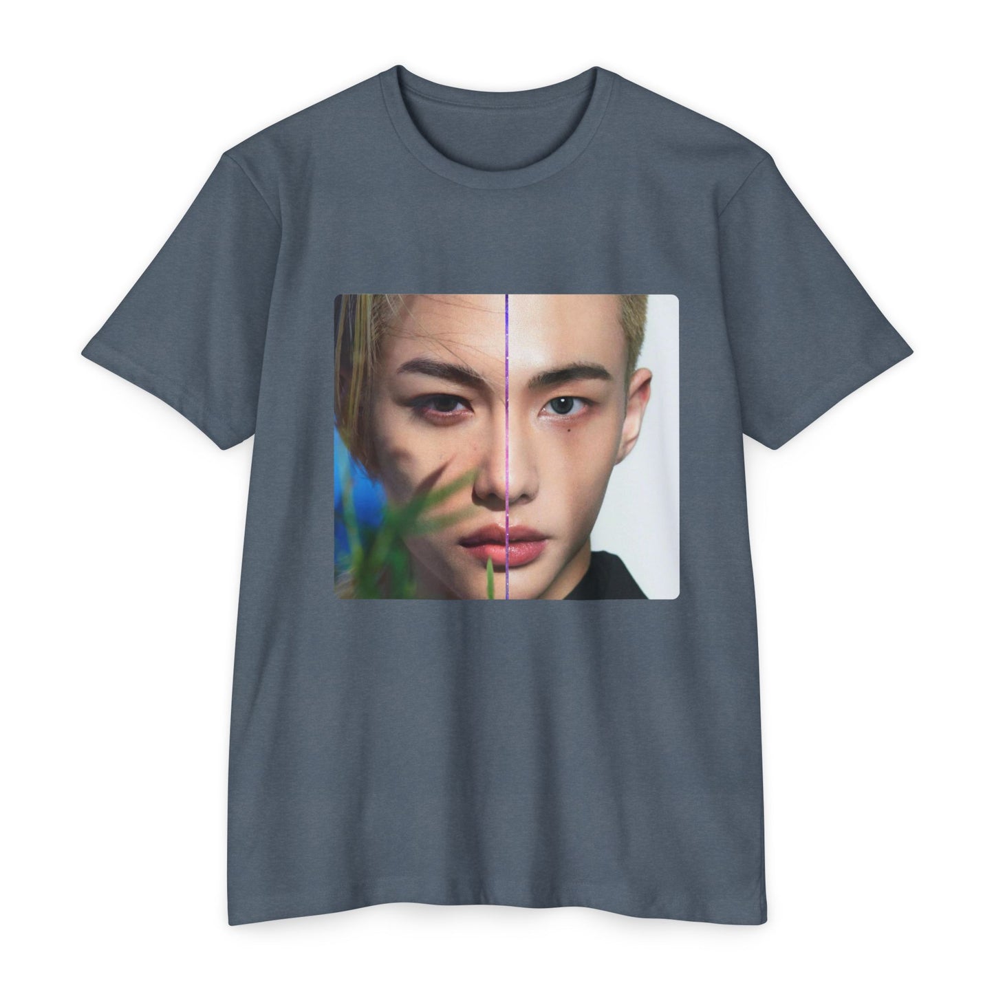 Stray Kids Hyunjin and Felix Lyrics and Face Photo Lightweight T-shirt / Unisex / Kpop