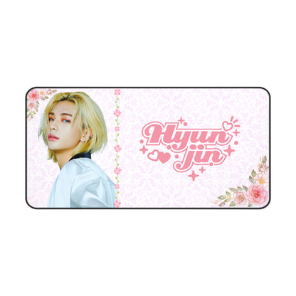 Stray Kids Hyunjin Pink Large Desk Mat / Kpop Office Decor