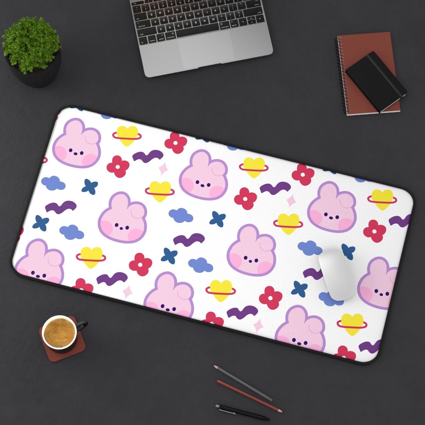 BT21 Jungkook Large Desk Mat / Kpop Office Decor