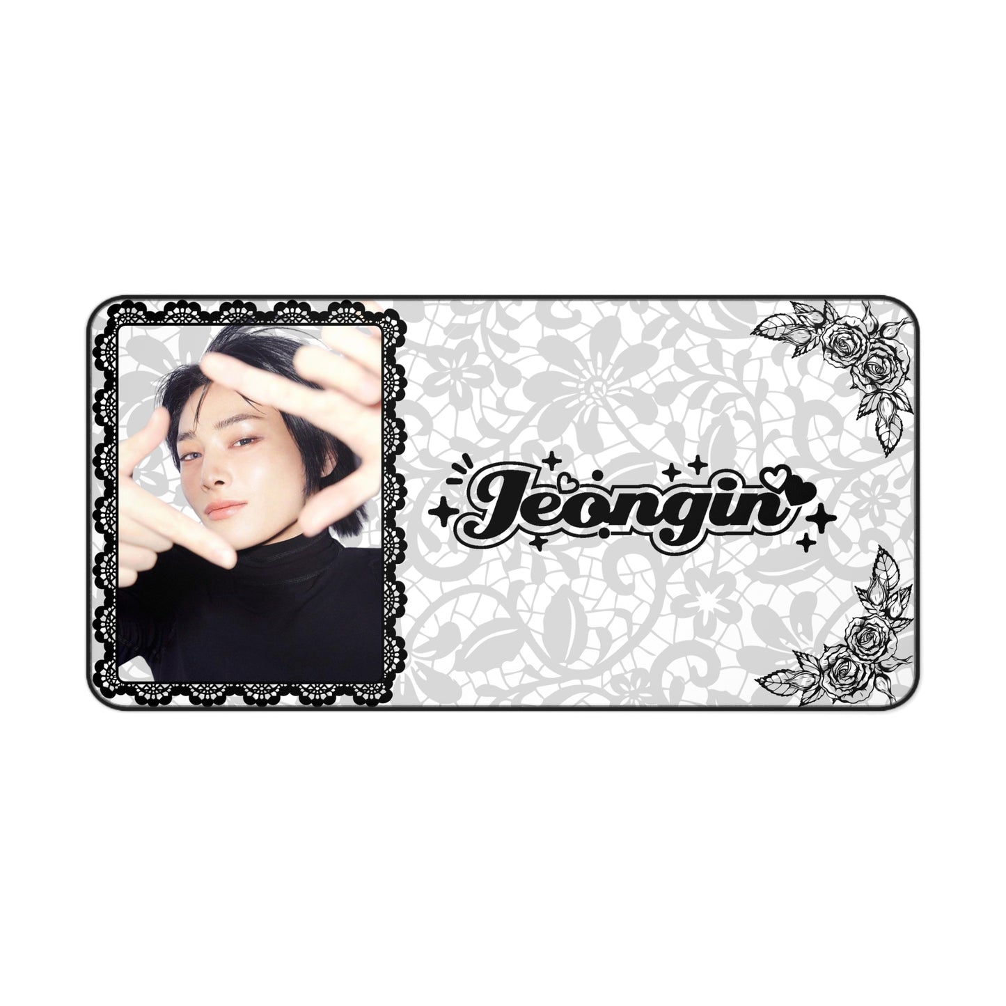 Stray Kids I.N Jeongin Large Desk Mat / Kpop  Office Decor