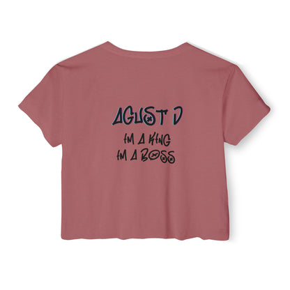 Women's AGUST D Festival Concert Crop Top / Kpop