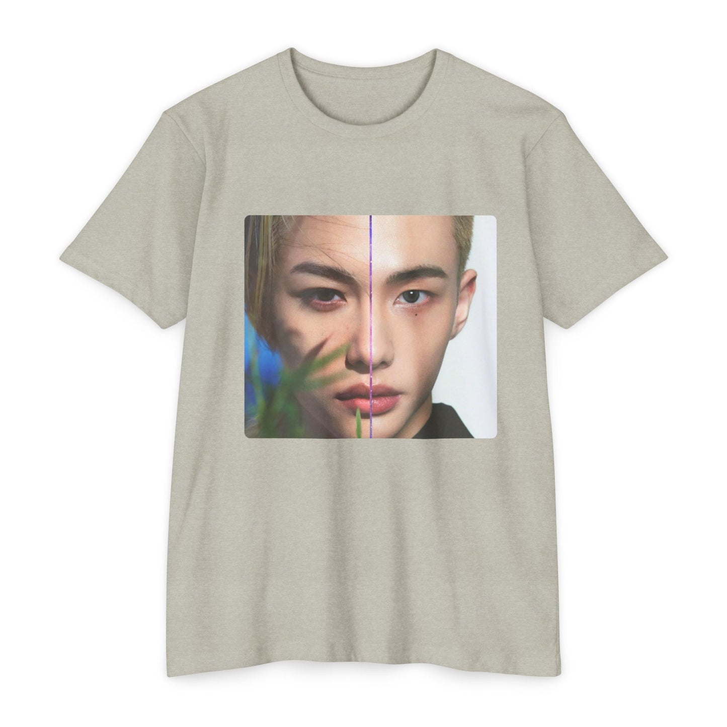 Stray Kids Hyunjin and Felix Lyrics and Face Photo Lightweight T-shirt / Unisex / Kpop