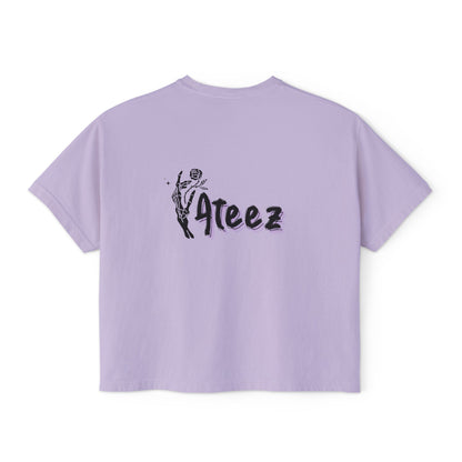 Ateez Wooyoung Boxy Tee Shirt Top / Kpop