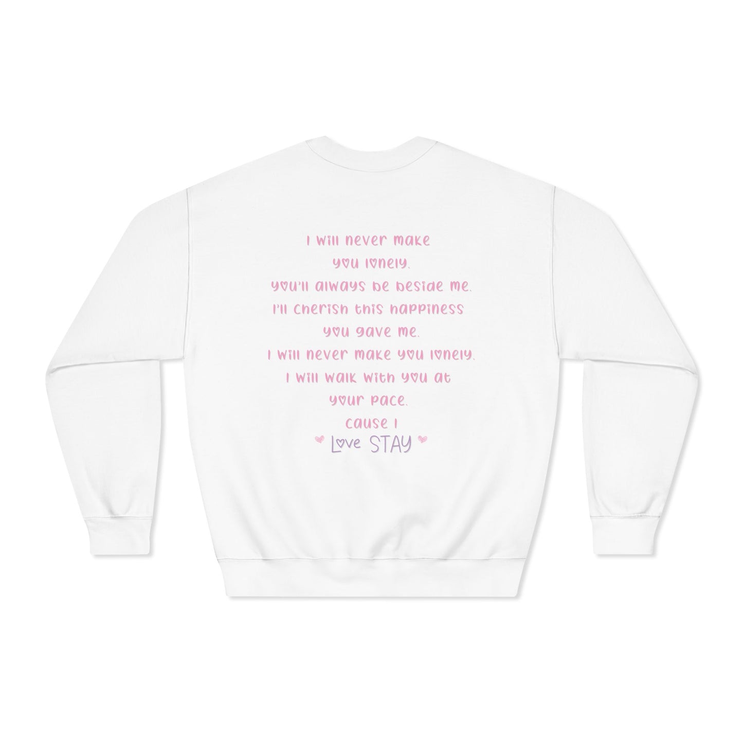 Stray Kids Healing Vibe LoveStayTreasures Design / LOVESTAY Lyrics / Gildan DryBlend® Crewneck Sweatshirt / Kpop